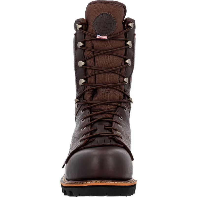 Rocky Mens Brown Leather Elk Stalker CT WP Hunting Boots