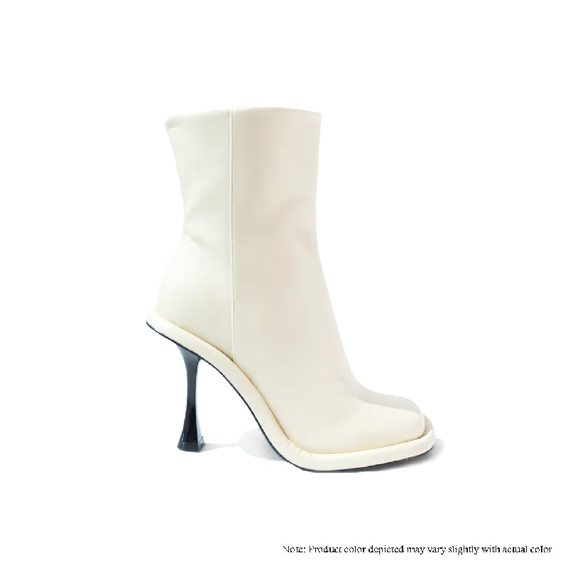 BALBOA-1 BUMPER TUBE HEEL BOOTIE - CREAM