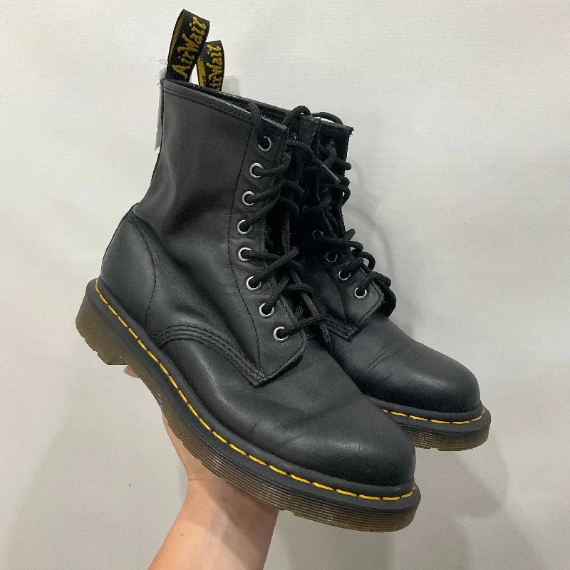 Black Boots Combat Dr Martens, Size 8