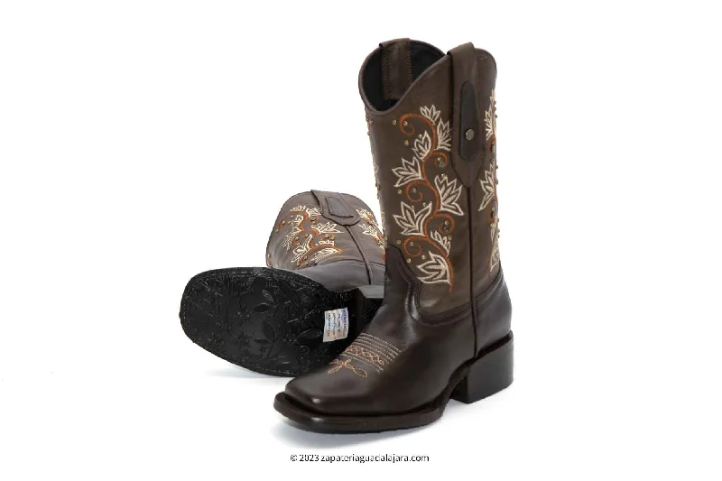 JB15-06 WOMEN RODEO TOE BROWN