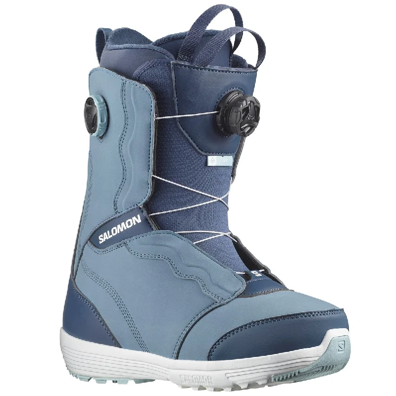 Salomon Womens Ivy Boa 2024 Snowboard Boots - Copen Blue/Sail