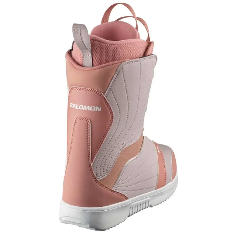 Salomon Womens Pearl Boa 2024 Snowboard Boots - Ash/Lilac Ash/White