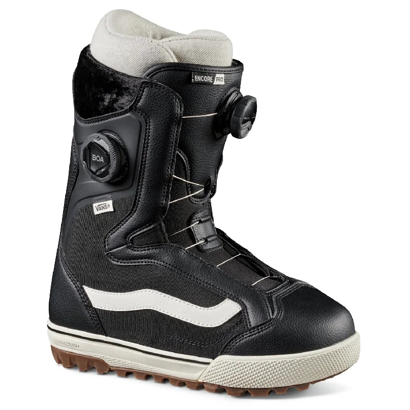 Vans Encore Pro Womens Snowboard Boot Black/Marshmallow 2024