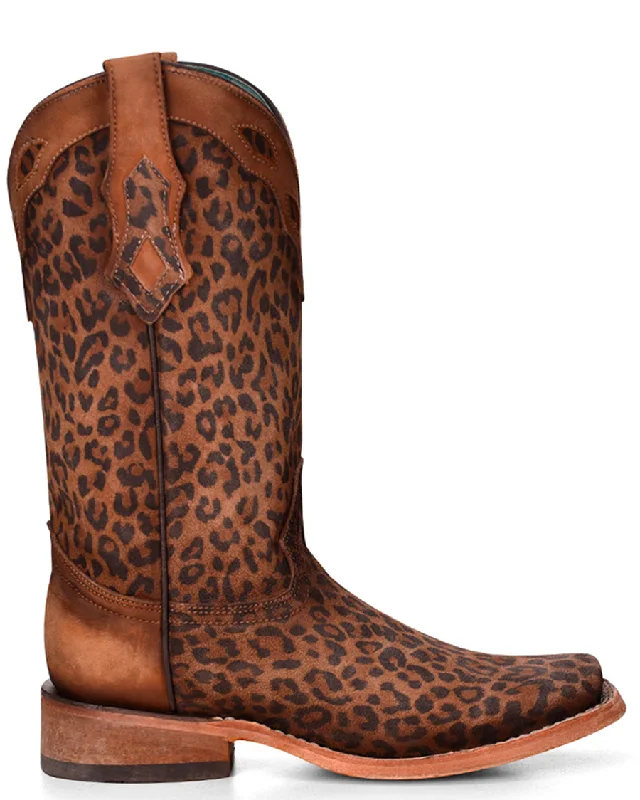 Women's Cheetah Print Western Boots