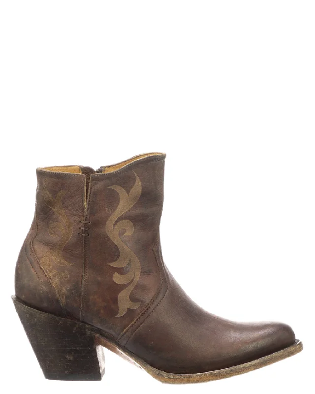 Women's Etched Short Boots