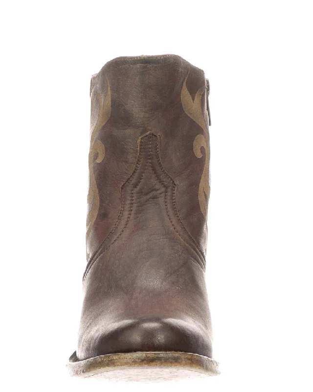 Women's Etched Short Boots