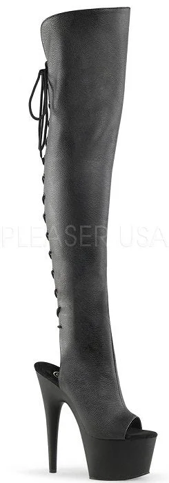 7"" Open Toe Thigh Boot  (ADORE-3019)