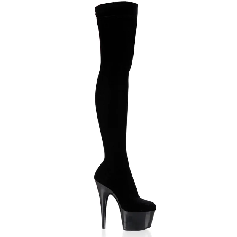 7"" Stretch Platform Thigh Boot (ADORE-3002)