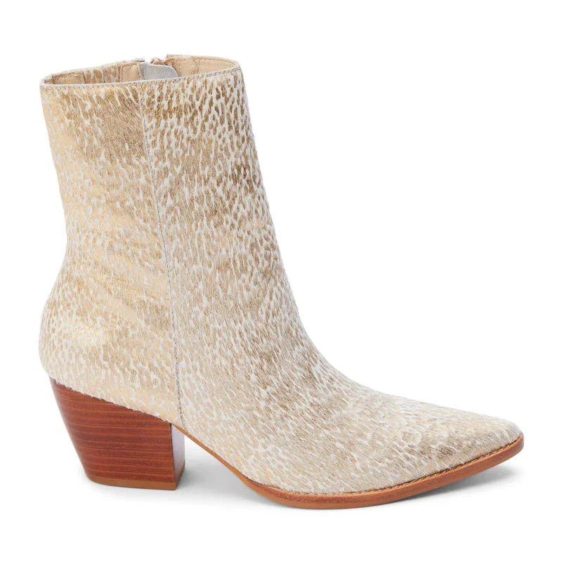 Gold Splatter Caty Bootie