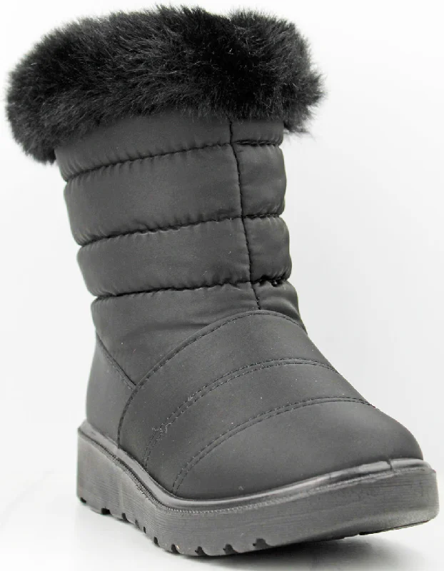 Chris 34K Little Girl's Fur Lined Weather Proof Padded Booties