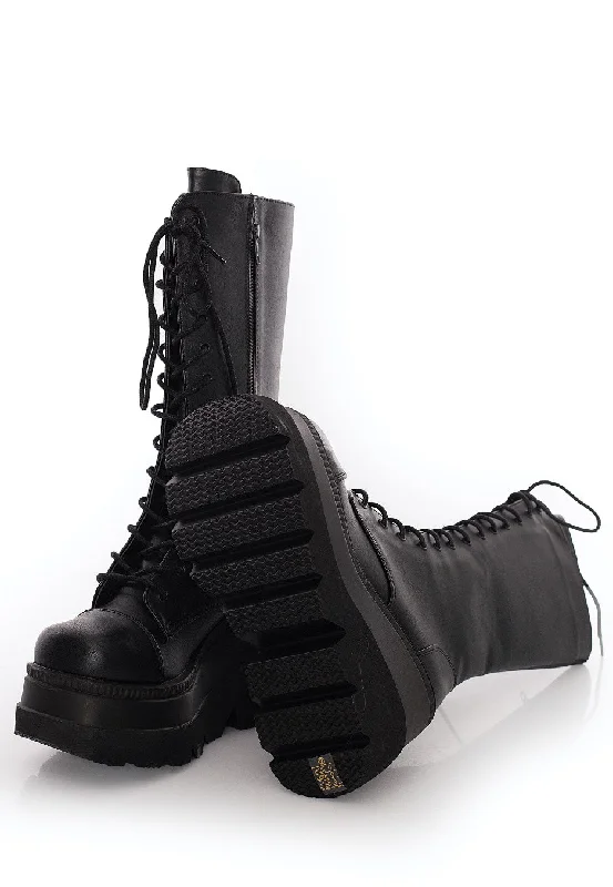 DemoniaCult - Shaker 72 Wedge Platform - Girl Shoes