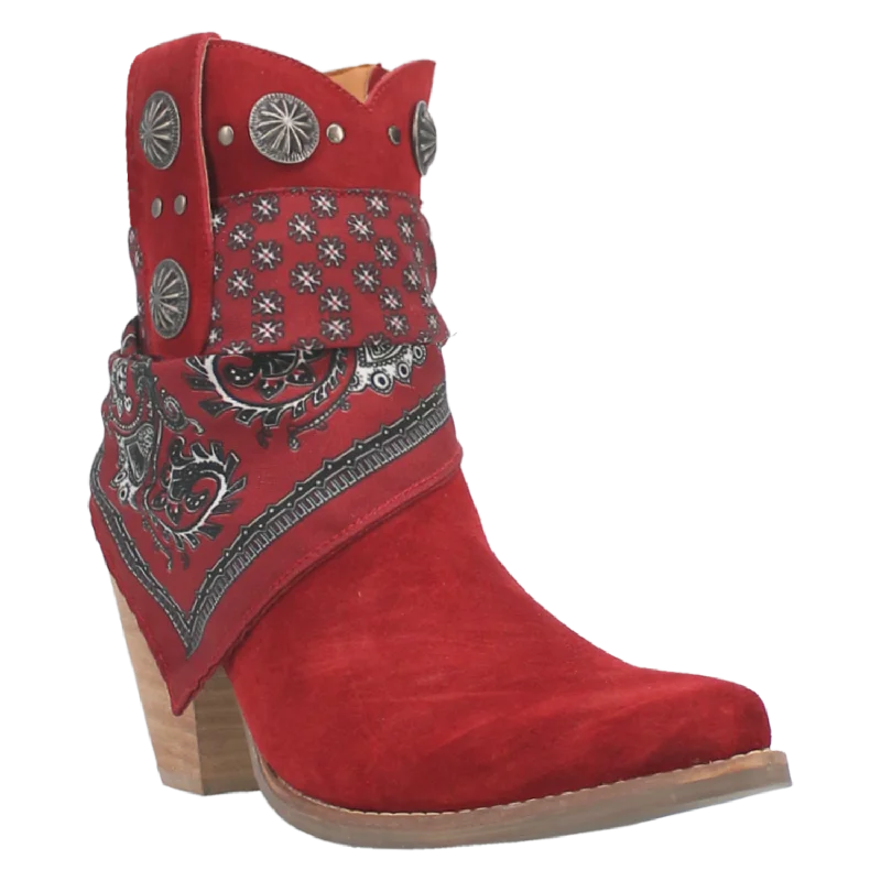 Dingo Women's Bandida Red Leather Bootie