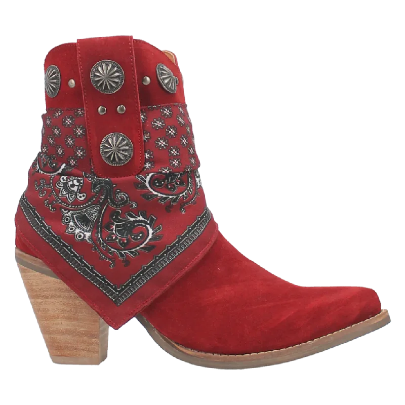 Dingo Women's Bandida Red Leather Bootie