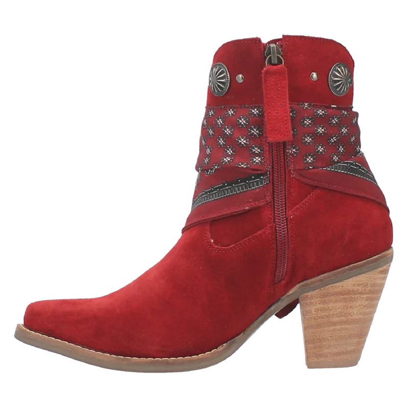 Dingo Women's Bandida Red Leather Bootie