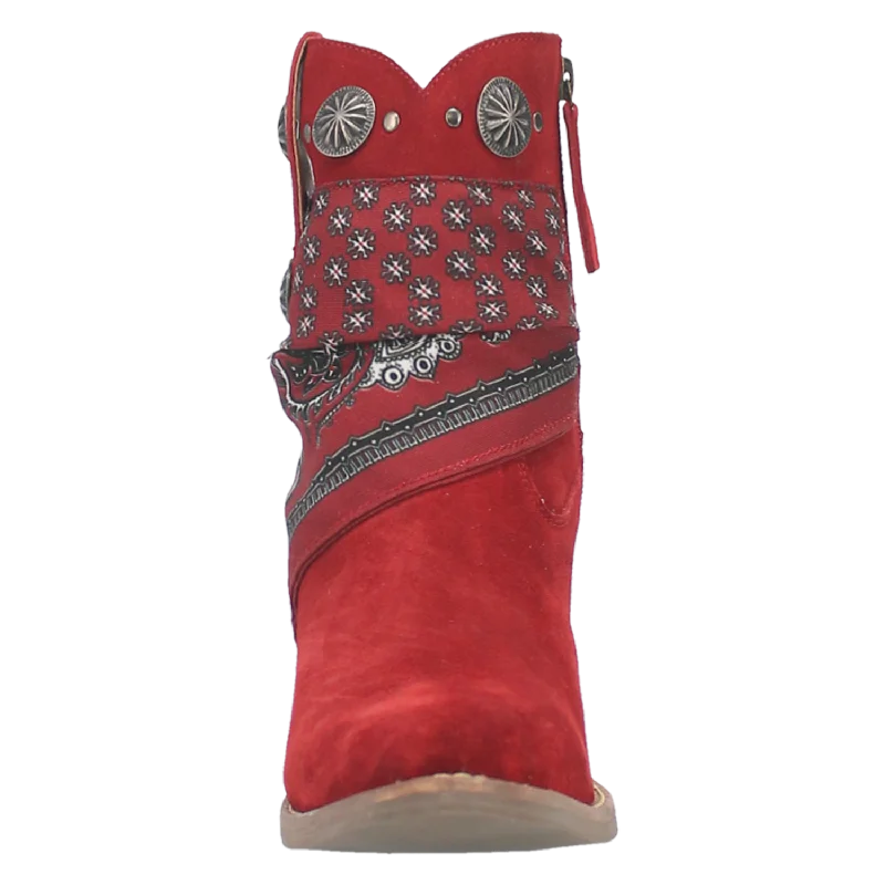 Dingo Women's Bandida Red Leather Bootie