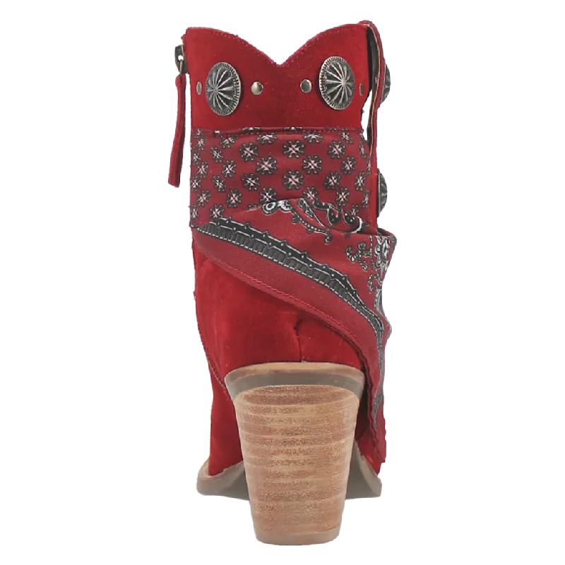 Dingo Women's Bandida Red Leather Bootie