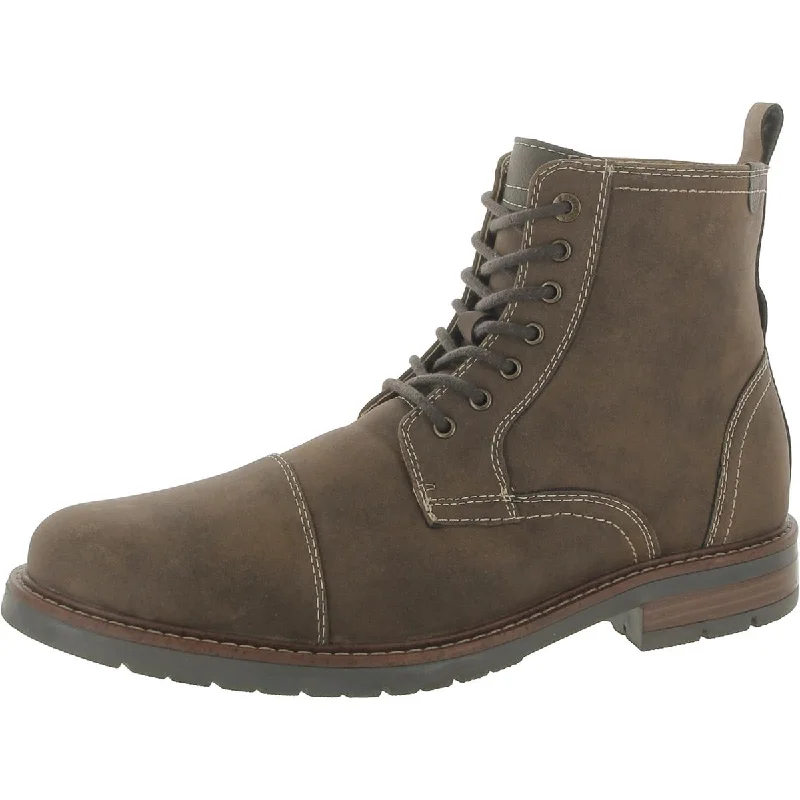 Dockers Mens Zipper Round Toe Combat & Lace-up Boots