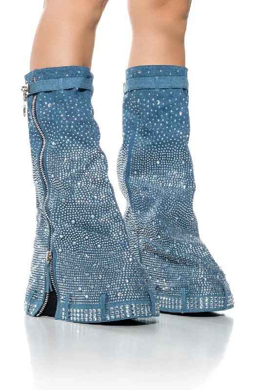 KASTEL FOLD OVER EMBELLISHED BOOT