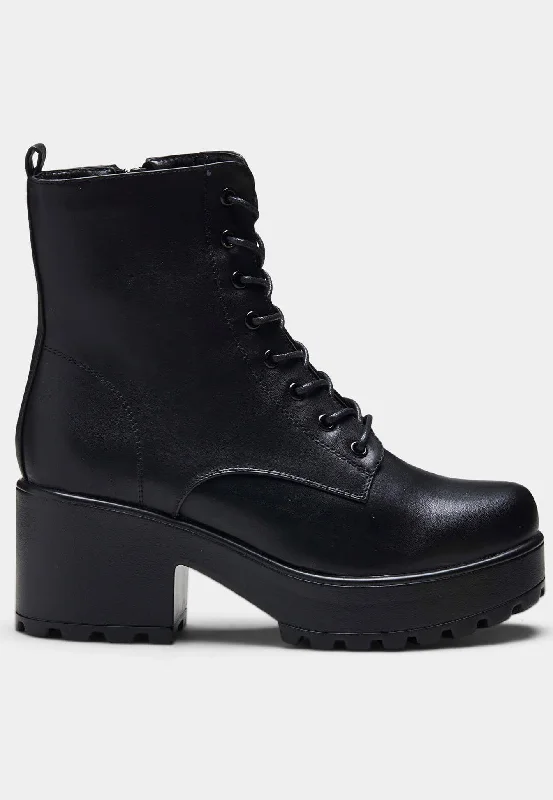 Koi Footwear - GIN Platform Military Black - Girl Shoes