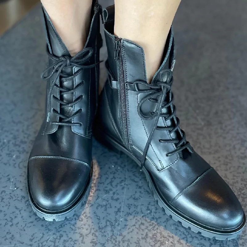 Mark Jenkins Combat Boots in Black