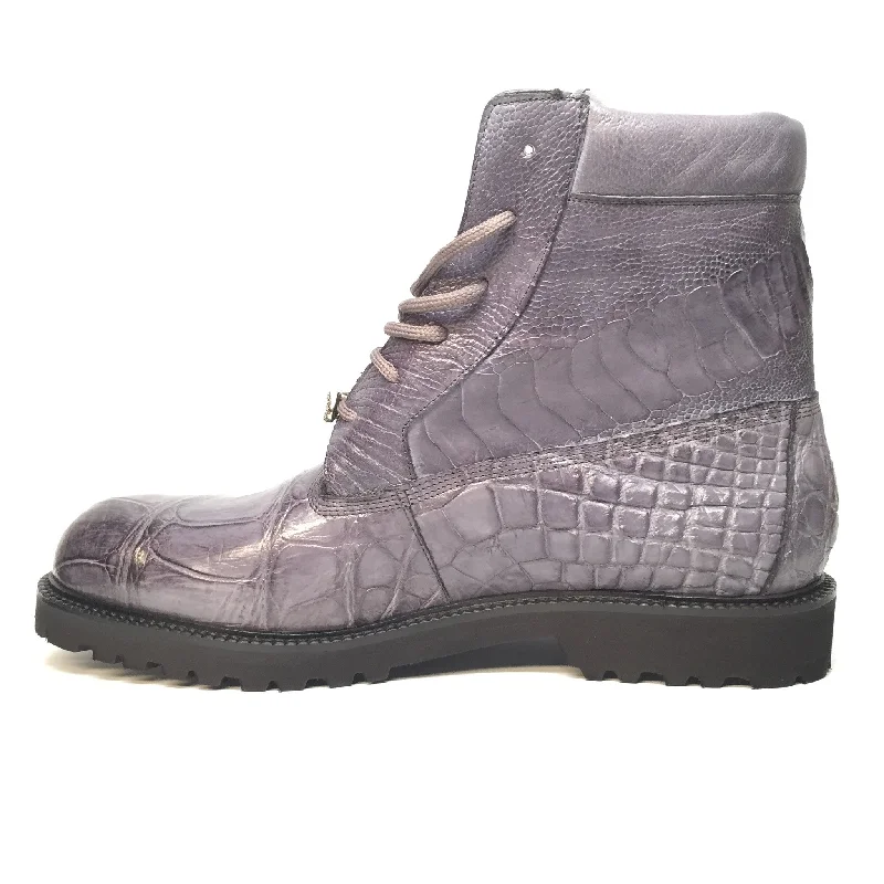 Mauri ""Commando"" Alligator/Ostrich Leg Combat Boot 4637