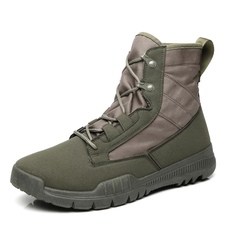 Men Synthetic Suede Outdoor Slip Resistant Outdoor Combat Boots