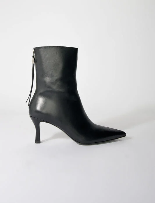 Leather ankle boots