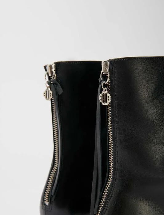 Leather ankle boots