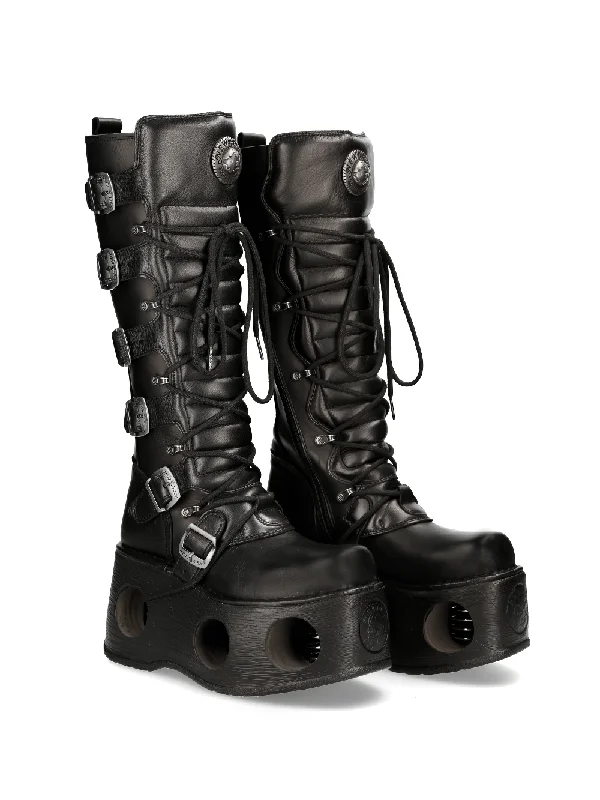 NEW ROCK Gothic Style High Platform Boots with Buckles