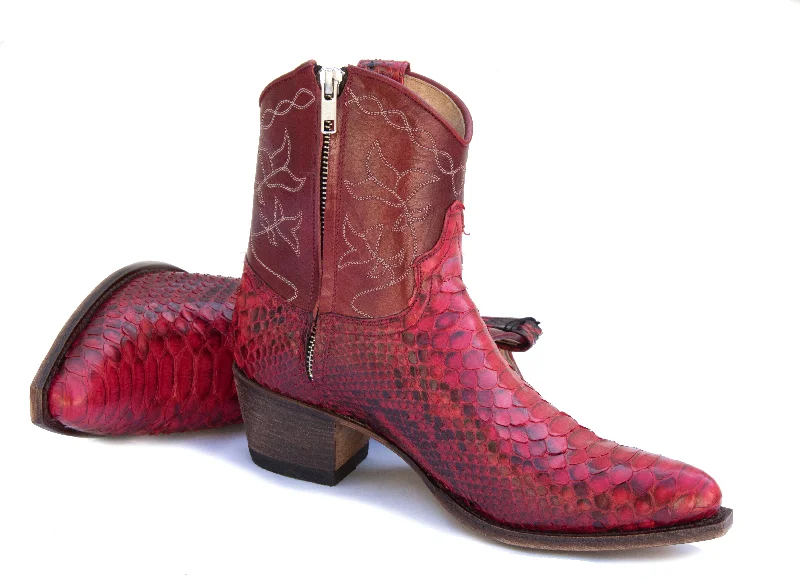 Red Python Short Boot