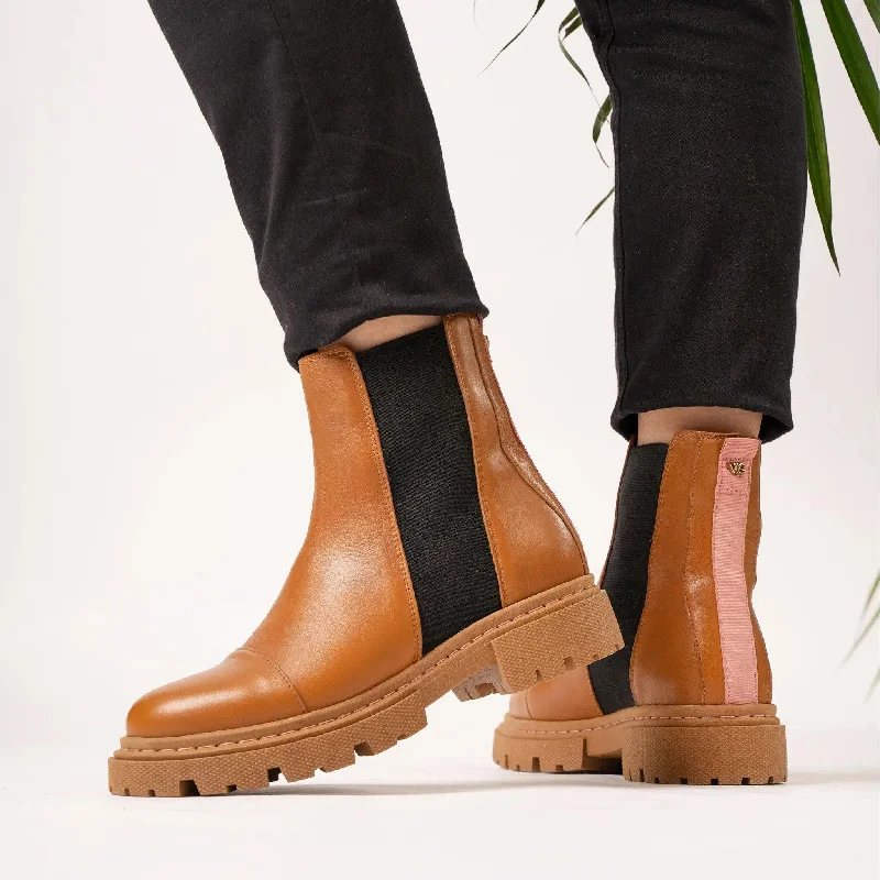 Rio Tan Chunky Boots