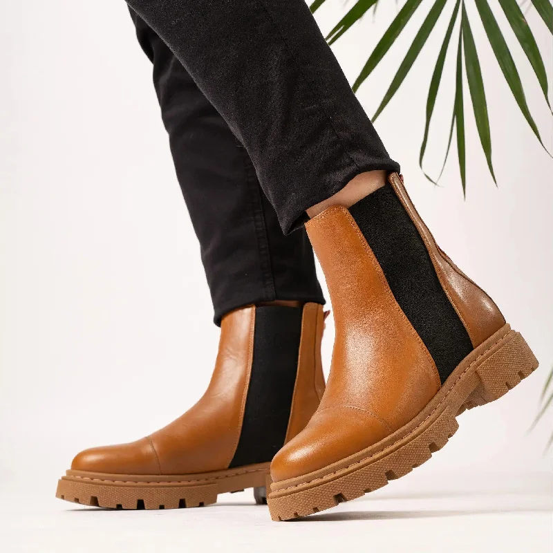 Rio Tan Chunky Boots