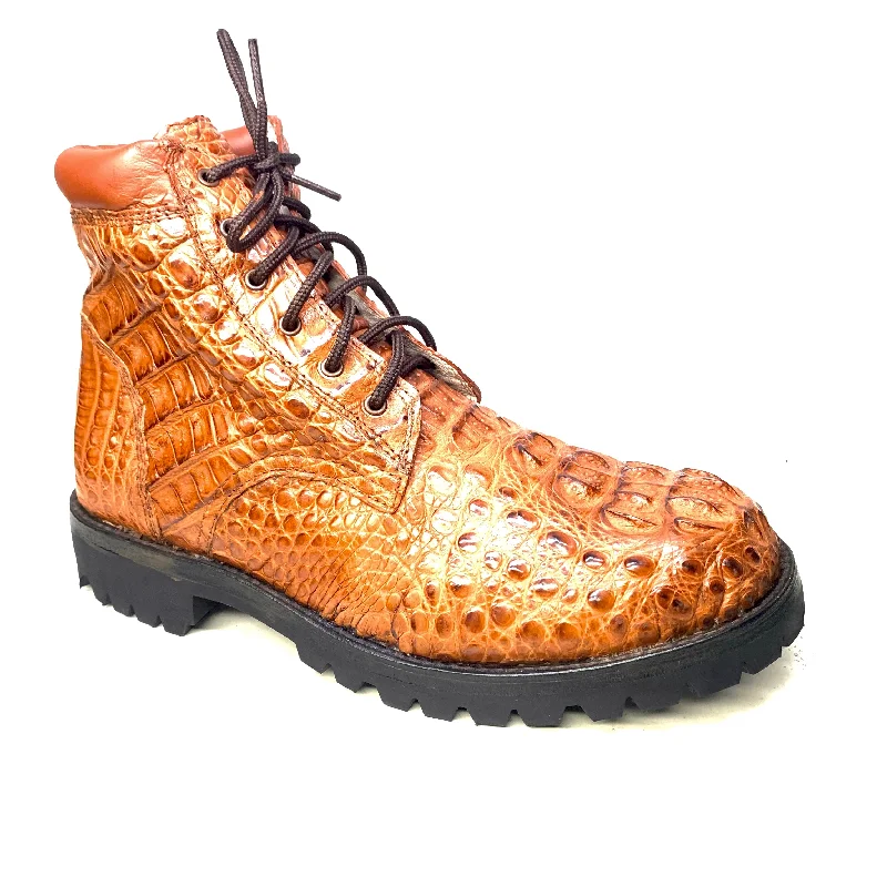 Safari Whisky Men's All-Over Horn-back Combat Boots