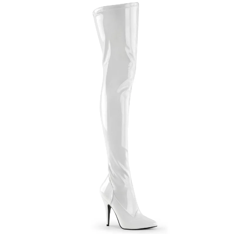 SEDUCE-3000 White Stretch Patent