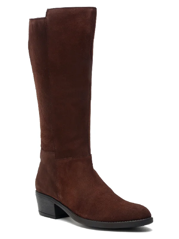 Teakwood Leather Women Brown Suede Long Boots